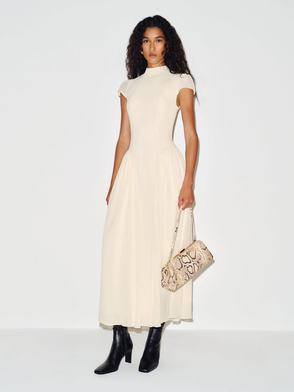 Reformation Maven Dress Ivory - Size 8